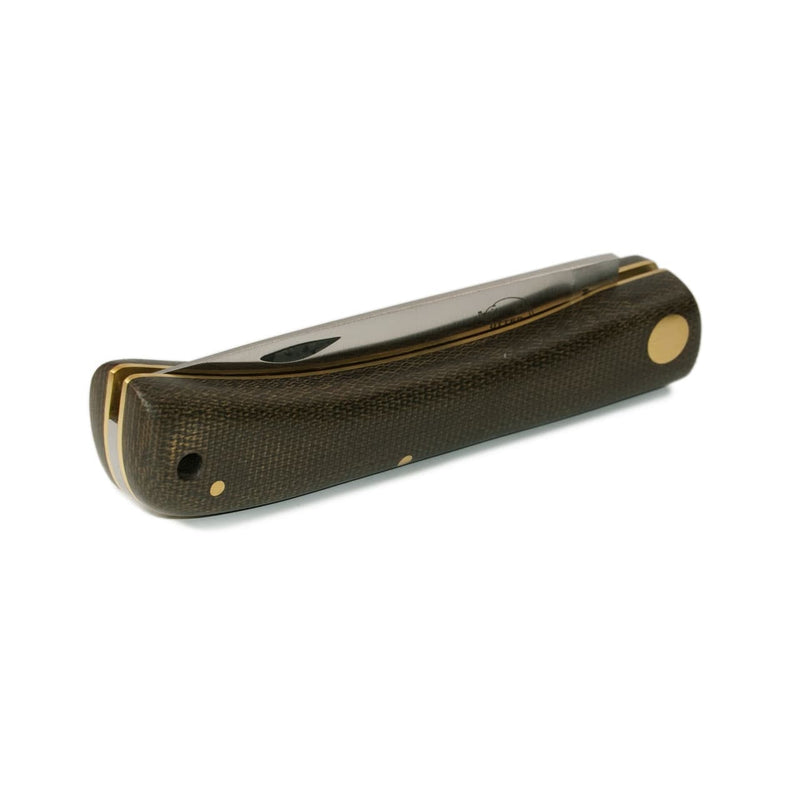 Otter Hippekniep mittel Micarta grün