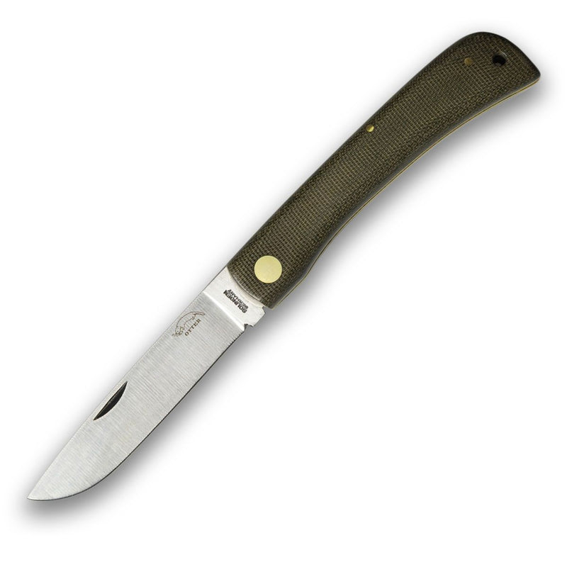 Otter Hippekniep Gross Micarta grün