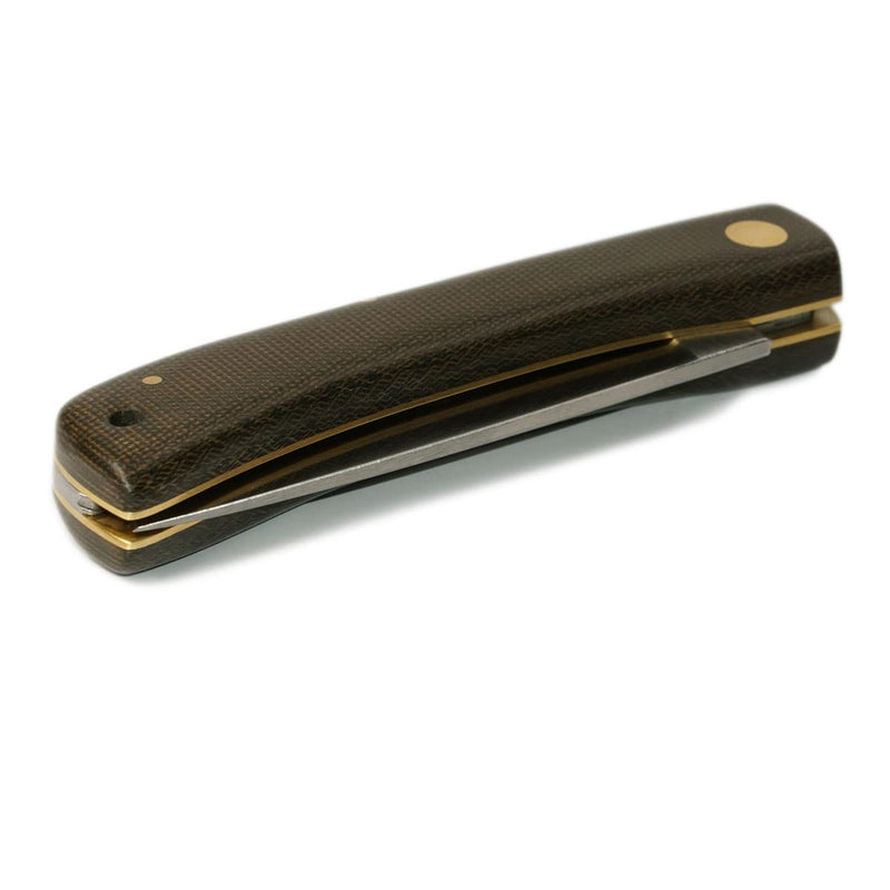 Otter Hippekniep Gross Micarta grün