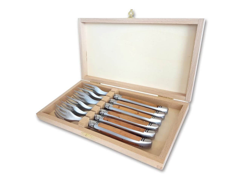 Goyon-Chazeau Laguiole Steakgabel Set Wacholder