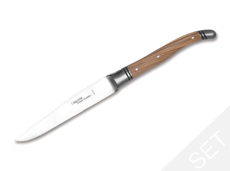 Goyon-Chazeau Laguiole Steakmesser Set Holzvariation