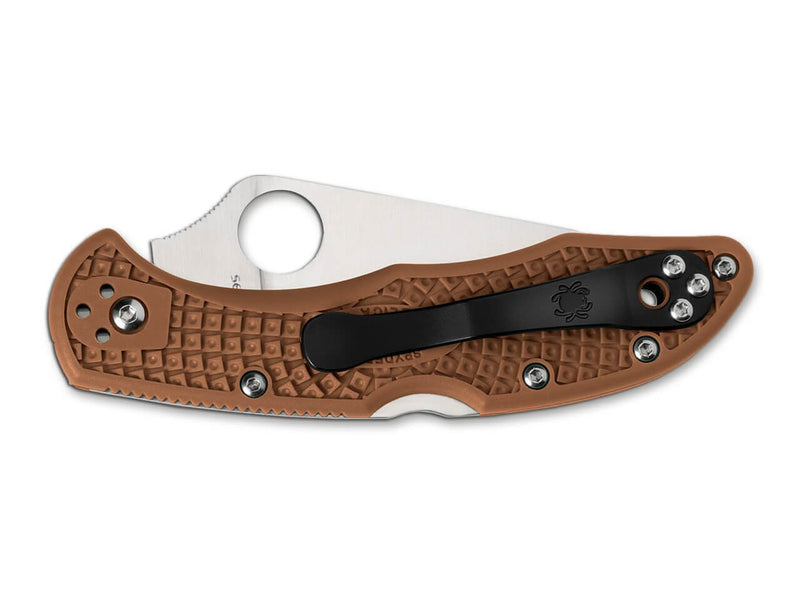 Spyderco Delica 4 Lightweight Flat Ground Brown